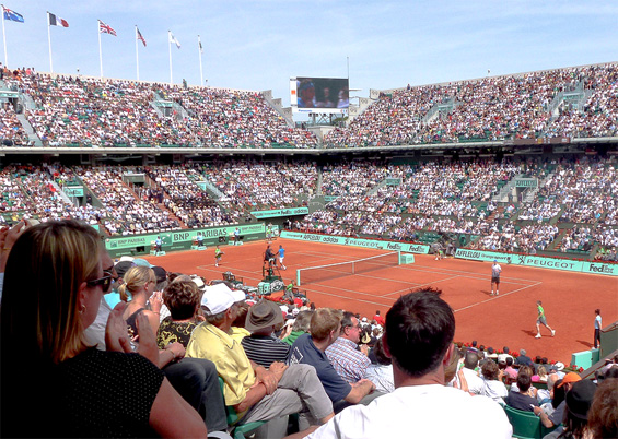 Photo du Court Central de Roland Garros  ycaradec