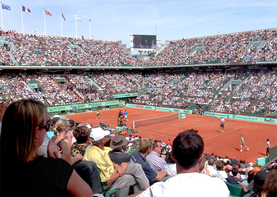 Photo of the Centre Court at Roland Garros  ycaradec