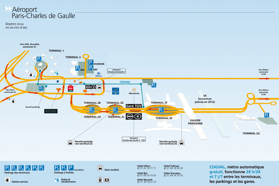 Paris metro map from orly airport
