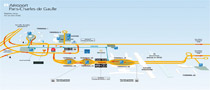 Roissy airport map