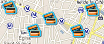 Paris shopping map