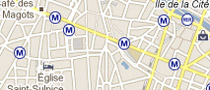 Plan des stations et des lignes dans Google maps