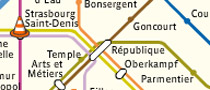 Plan interactif du mtro parisien